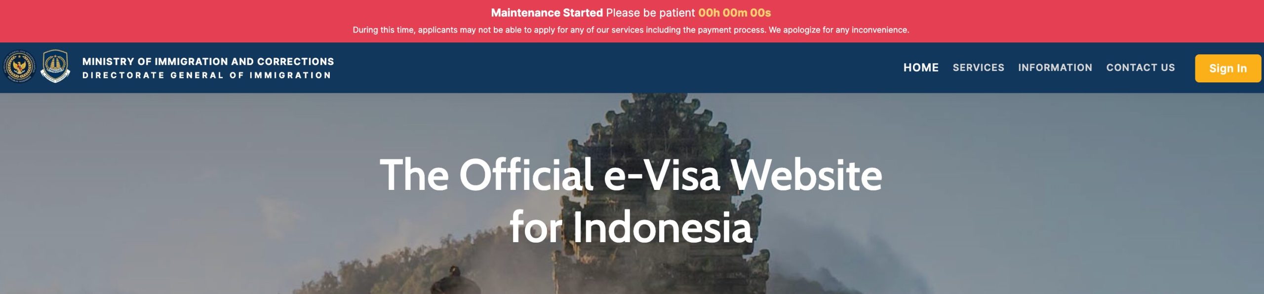 The Official e-Visa Website for Indonesia 维护中？教您5分钟快速办理印尼签证